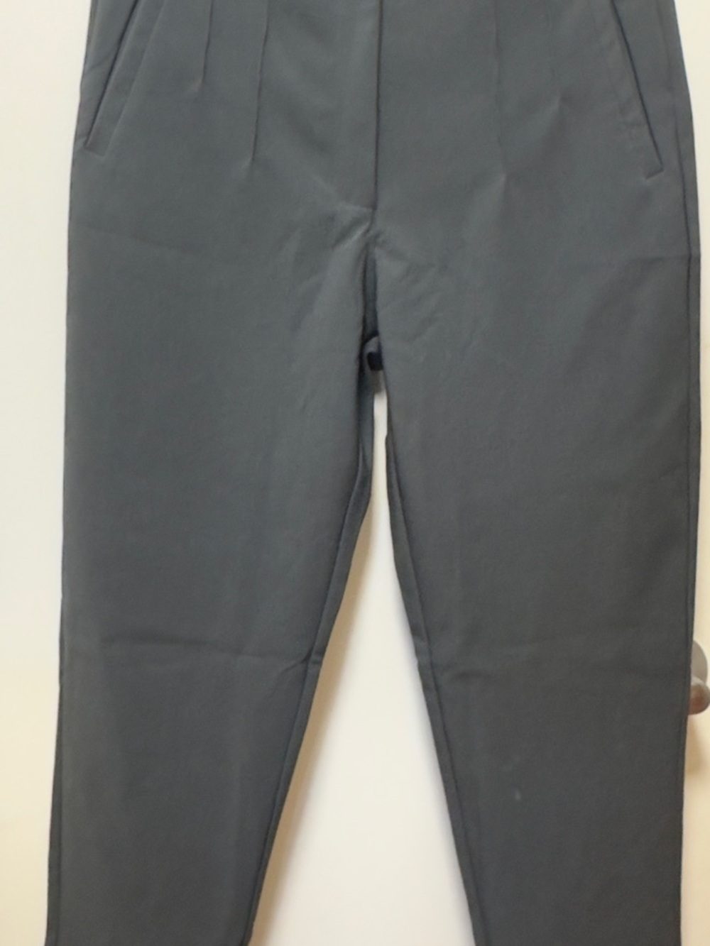 Amazon Women's Straight-Leg Pants in Charcoal Gray